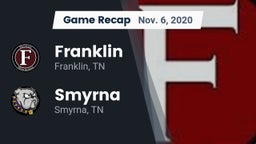 Recap: Franklin  vs. Smyrna  2020
