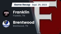 Recap: Franklin  vs. Brentwood  2023