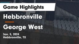 Hebbronville  vs George West  Game Highlights - Jan. 5, 2024