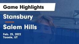 Stansbury  vs Salem Hills  Game Highlights - Feb. 25, 2022