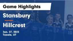 Stansbury  vs Hillcrest   Game Highlights - Jan. 27, 2023