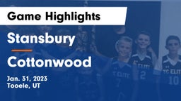 Stansbury  vs Cottonwood  Game Highlights - Jan. 31, 2023