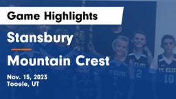 Stansbury  vs Mountain Crest  Game Highlights - Nov. 15, 2023