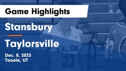 Stansbury  vs Taylorsville  Game Highlights - Dec. 8, 2023