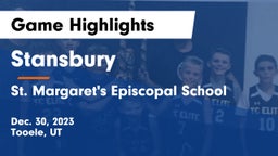 Stansbury  vs St. Margaret's Episcopal School Game Highlights - Dec. 30, 2023