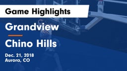 Grandview  vs Chino Hills  Game Highlights - Dec. 21, 2018