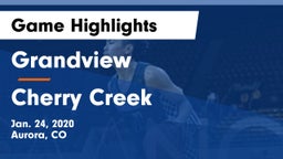 Grandview  vs Cherry Creek  Game Highlights - Jan. 24, 2020