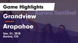 Grandview  vs Arapahoe  Game Highlights - Jan. 31, 2018