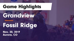 Grandview  vs Fossil Ridge  Game Highlights - Nov. 30, 2019