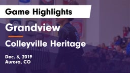 Grandview  vs Colleyville Heritage  Game Highlights - Dec. 6, 2019