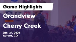 Grandview  vs Cherry Creek  Game Highlights - Jan. 24, 2020