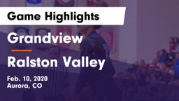 Grandview  vs Ralston Valley  Game Highlights - Feb. 10, 2020