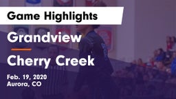 Grandview  vs Cherry Creek  Game Highlights - Feb. 19, 2020