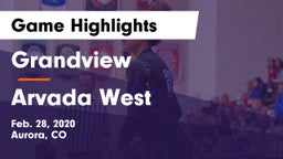 Grandview  vs Arvada West  Game Highlights - Feb. 28, 2020