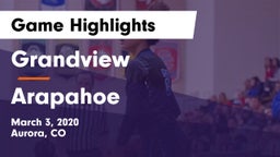 Grandview  vs Arapahoe  Game Highlights - March 3, 2020