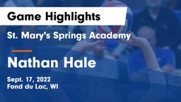 St. Mary's Springs Academy  vs Nathan Hale  Game Highlights - Sept. 17, 2022