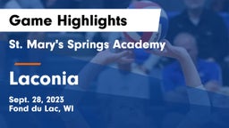 St. Mary's Springs Academy  vs Laconia  Game Highlights - Sept. 28, 2023