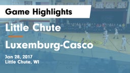 Little Chute  vs Luxemburg-Casco  Game Highlights - Jan 28, 2017