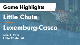 Little Chute  vs Luxemburg-Casco  Game Highlights - Jan. 4, 2019