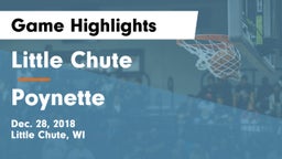 Little Chute  vs Poynette Game Highlights - Dec. 28, 2018