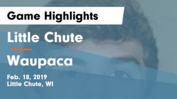 Little Chute  vs Waupaca  Game Highlights - Feb. 18, 2019