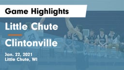 Little Chute  vs Clintonville  Game Highlights - Jan. 22, 2021