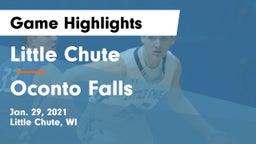 Little Chute  vs Oconto Falls  Game Highlights - Jan. 29, 2021