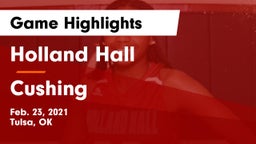 Holland Hall  vs Cushing  Game Highlights - Feb. 23, 2021