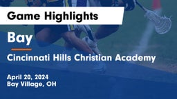 Bay  vs Cincinnati Hills Christian Academy Game Highlights - April 20, 2024