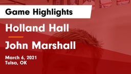 Holland Hall  vs John Marshall  Game Highlights - March 6, 2021