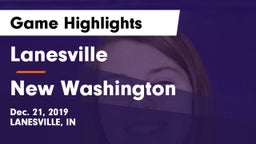 Lanesville  vs New Washington Game Highlights - Dec. 21, 2019