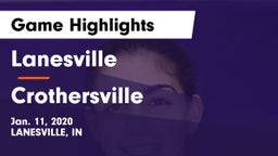 Lanesville  vs Crothersville  Game Highlights - Jan. 11, 2020