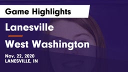 Lanesville  vs West Washington  Game Highlights - Nov. 22, 2020
