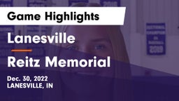 Lanesville  vs Reitz Memorial  Game Highlights - Dec. 30, 2022