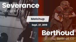 Matchup: Severance High Schoo vs. Berthoud  2019