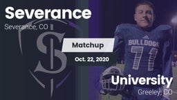 Matchup: Severance High Schoo vs. University  2020