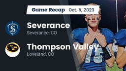 Recap: Severance  vs. Thompson Valley  2023