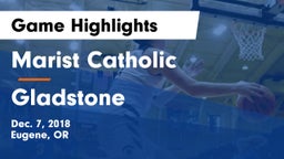 Marist Catholic  vs Gladstone  Game Highlights - Dec. 7, 2018