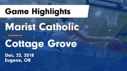 Marist Catholic  vs Cottage Grove  Game Highlights - Dec. 22, 2018