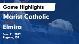 Marist Catholic  vs Elmira Game Highlights - Jan. 11, 2019