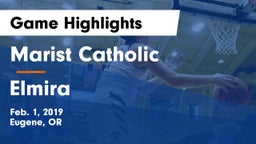 Marist Catholic  vs Elmira  Game Highlights - Feb. 1, 2019