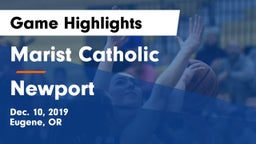 Marist Catholic  vs Newport  Game Highlights - Dec. 10, 2019