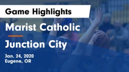 Marist Catholic  vs Junction City Game Highlights - Jan. 24, 2020