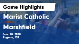 Marist Catholic  vs Marshfield  Game Highlights - Jan. 28, 2020