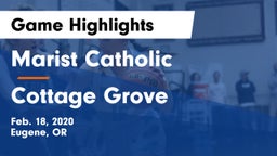 Marist Catholic  vs Cottage Grove  Game Highlights - Feb. 18, 2020