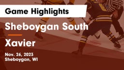 Sheboygan South  vs Xavier  Game Highlights - Nov. 26, 2023