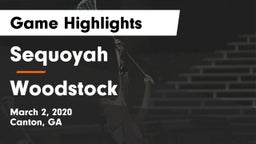 Sequoyah  vs Woodstock  Game Highlights - March 2, 2020