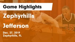 Zephyrhills  vs Jefferson  Game Highlights - Dec. 27, 2019