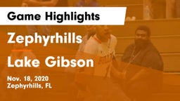 Zephyrhills  vs Lake Gibson  Game Highlights - Nov. 18, 2020