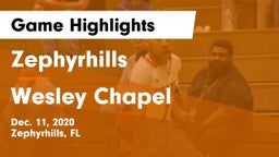 Zephyrhills  vs Wesley Chapel  Game Highlights - Dec. 11, 2020